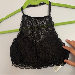 Black Laced Halter top Bralette